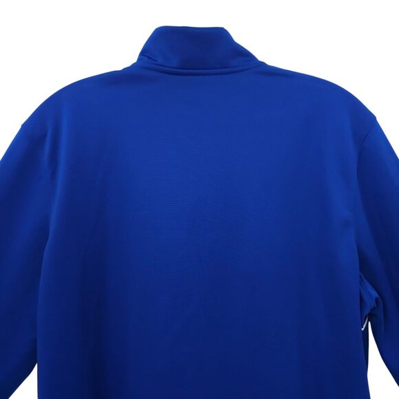 Under Armour Full Zip Track Wind Jacket Womens Size M Knit Warm Up Royal Blue - Picture 15 of 16